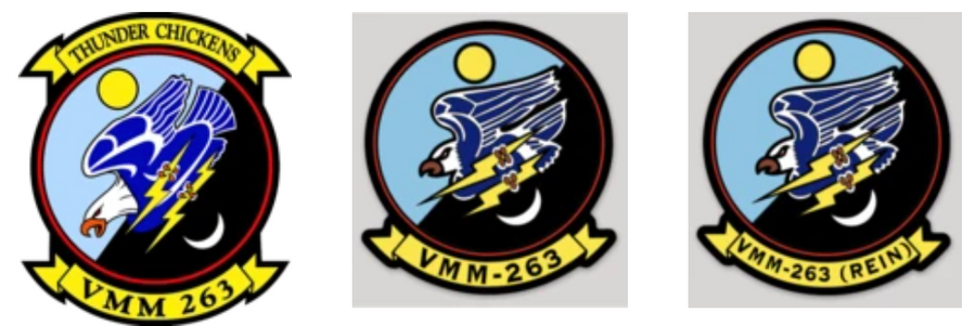 Officially Licensed USMC VMM-263 Thunder Chickens Stickers