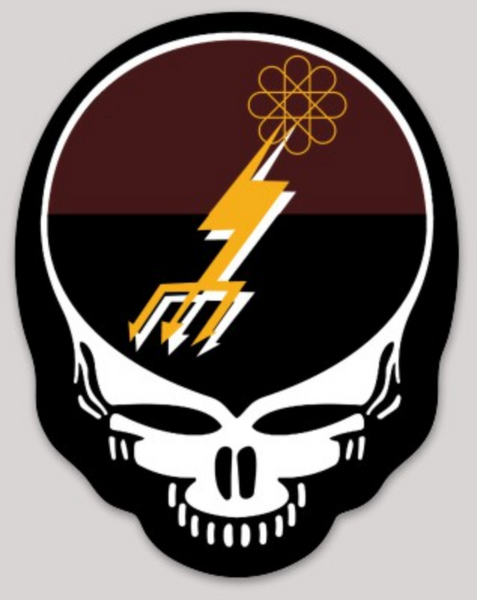 Officially Licensed US Navy VAQ-133 Wizards Dead Head Sticker