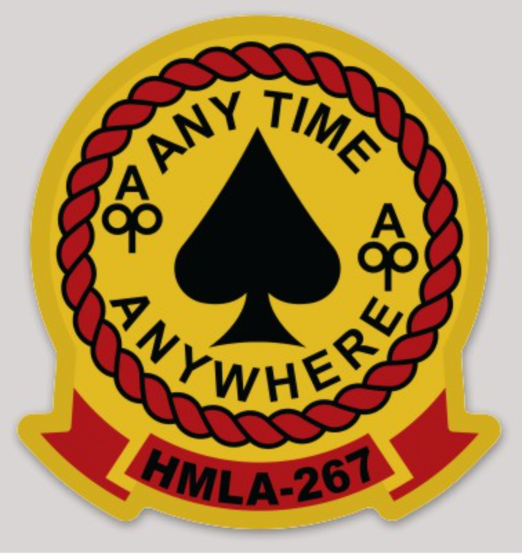 Officially Licensed USMC HMLA-267 Stingers Squadron Sticker