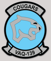 Officially Licensed US Navy VAQ-139 Cougars Stickers
