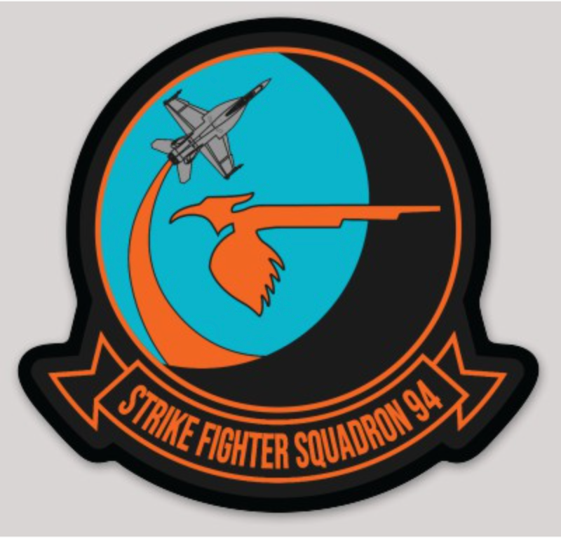 Officially Licensed US Navy VFA-94 Shrikes Squadron Sticker