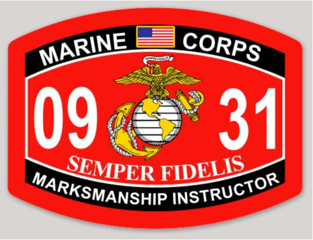 USMC MOS Sticker