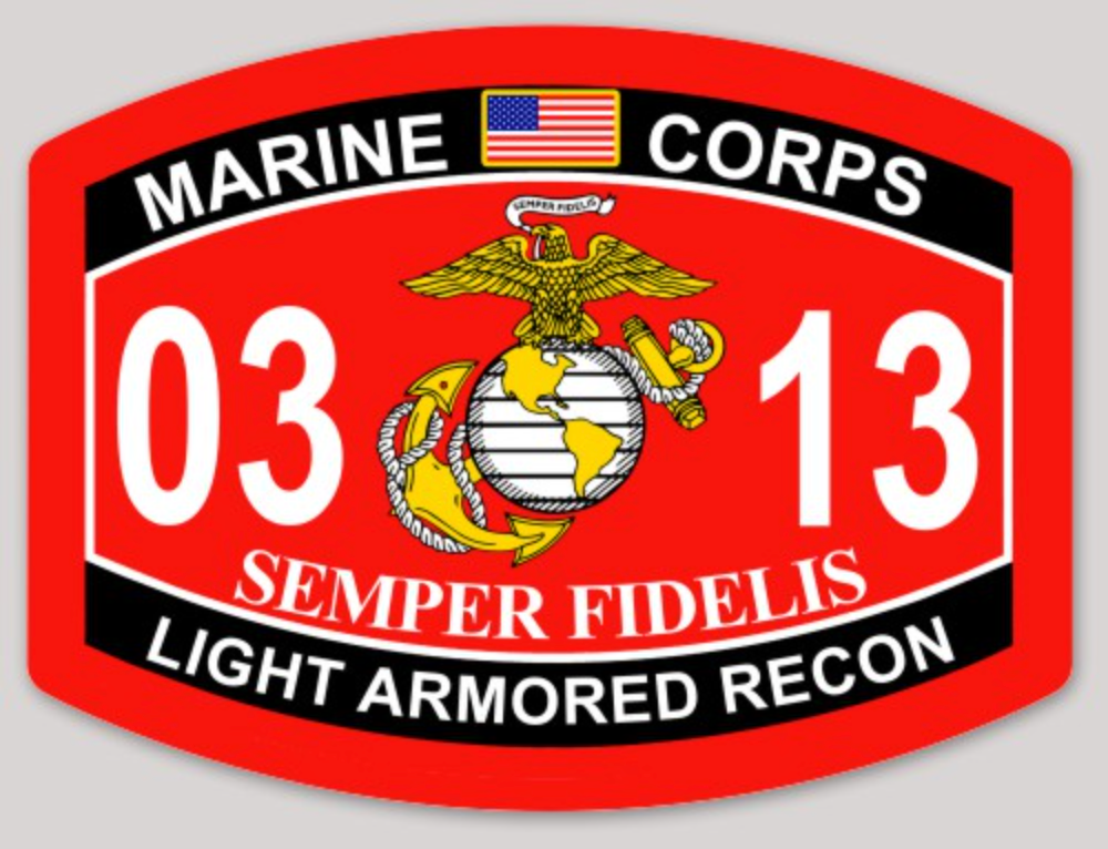 USMC MOS Sticker