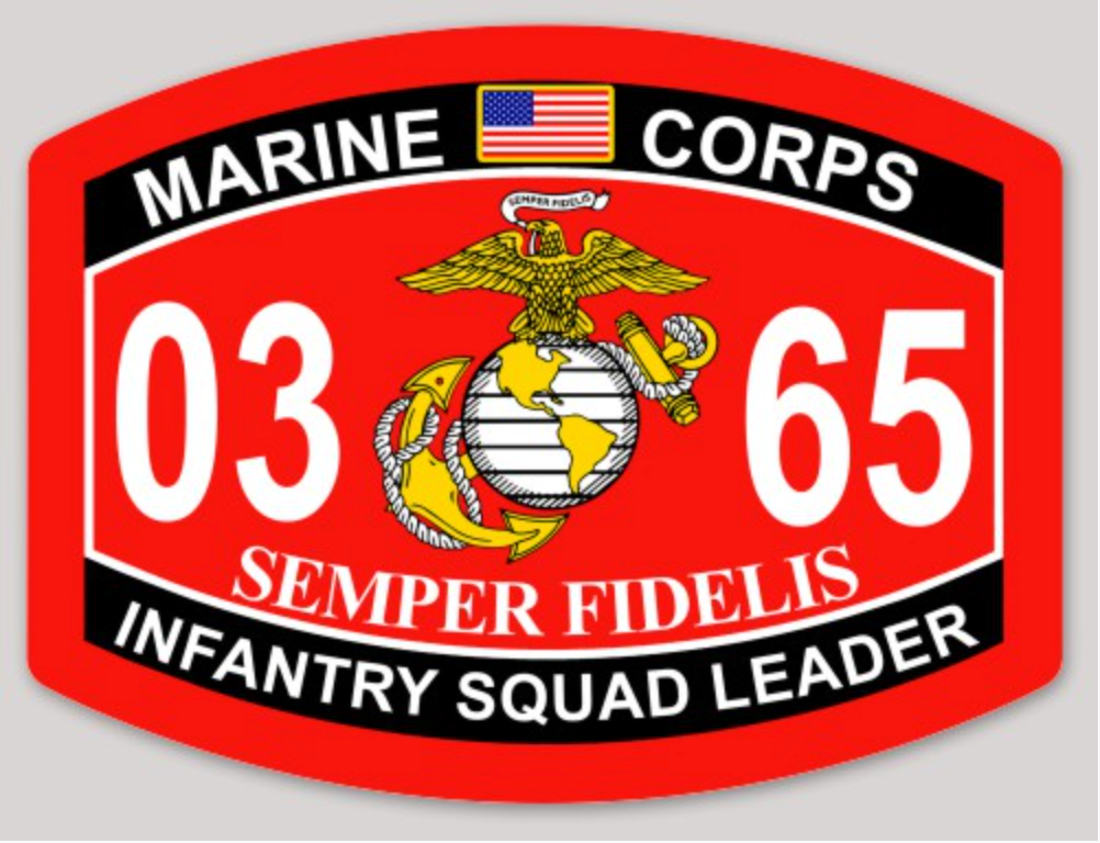 USMC MOS Sticker