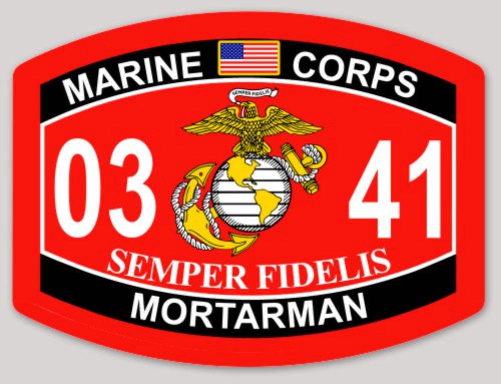 USMC MOS Sticker