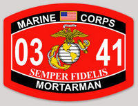 USMC MOS Sticker