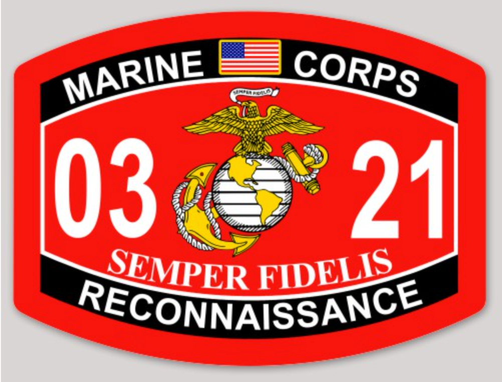 USMC MOS Sticker