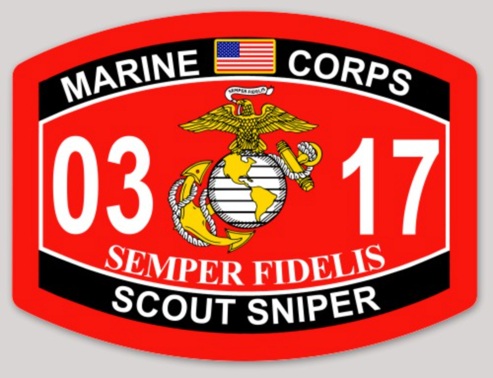 USMC MOS Sticker