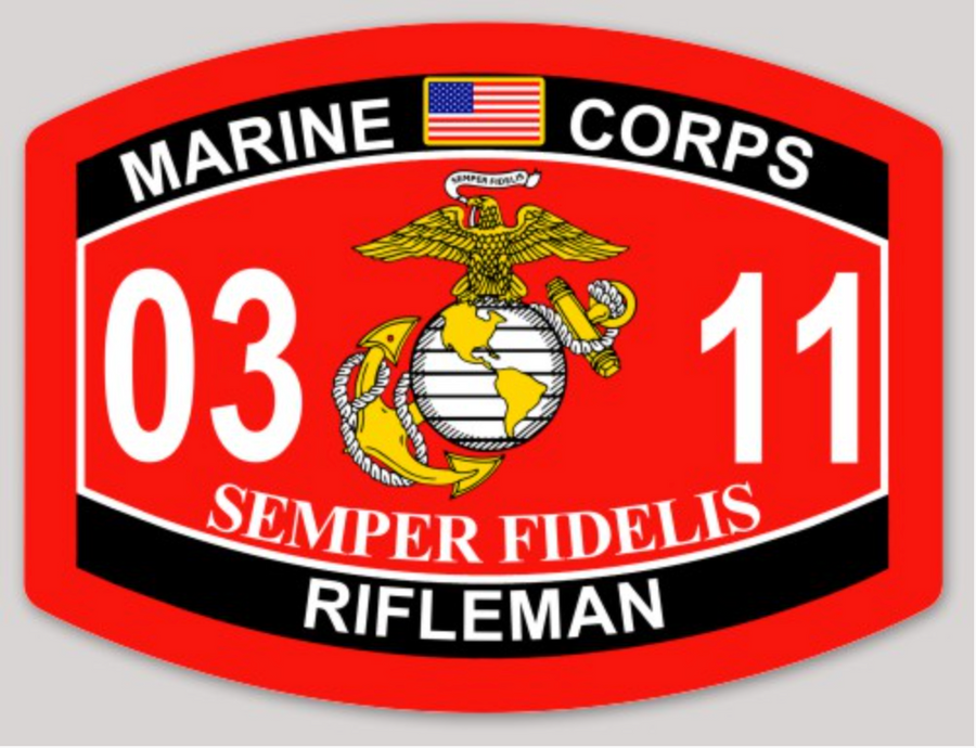 USMC MOS Sticker