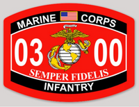 USMC MOS Sticker