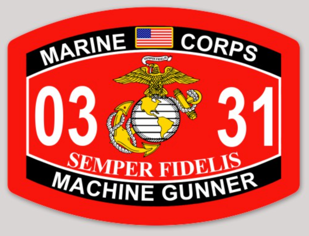 USMC MOS Sticker