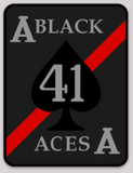 Officially Licensed US Navy VF-41/VFA-41 Black Aces Stickers