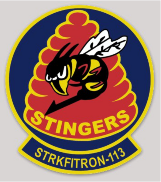 Officially Licensed US Navy VFA-113 Stingers Sticker