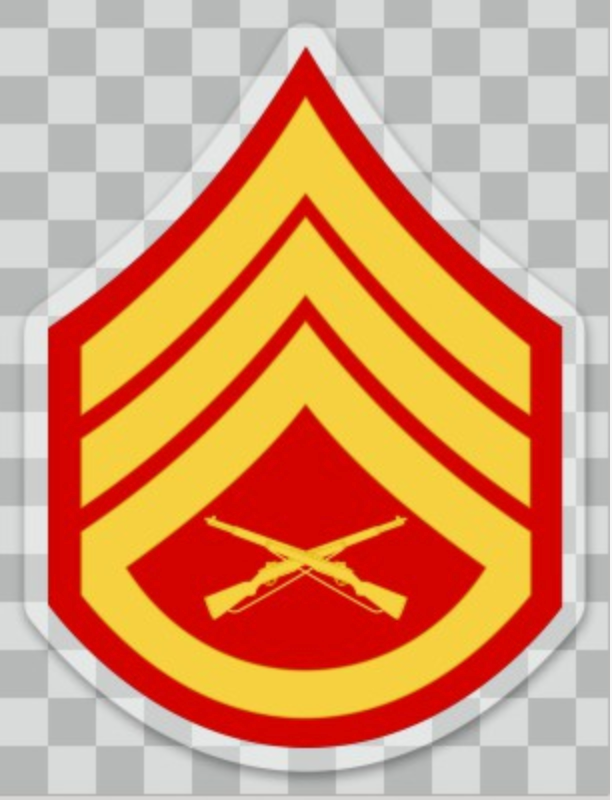 USMC Rank Stickers
