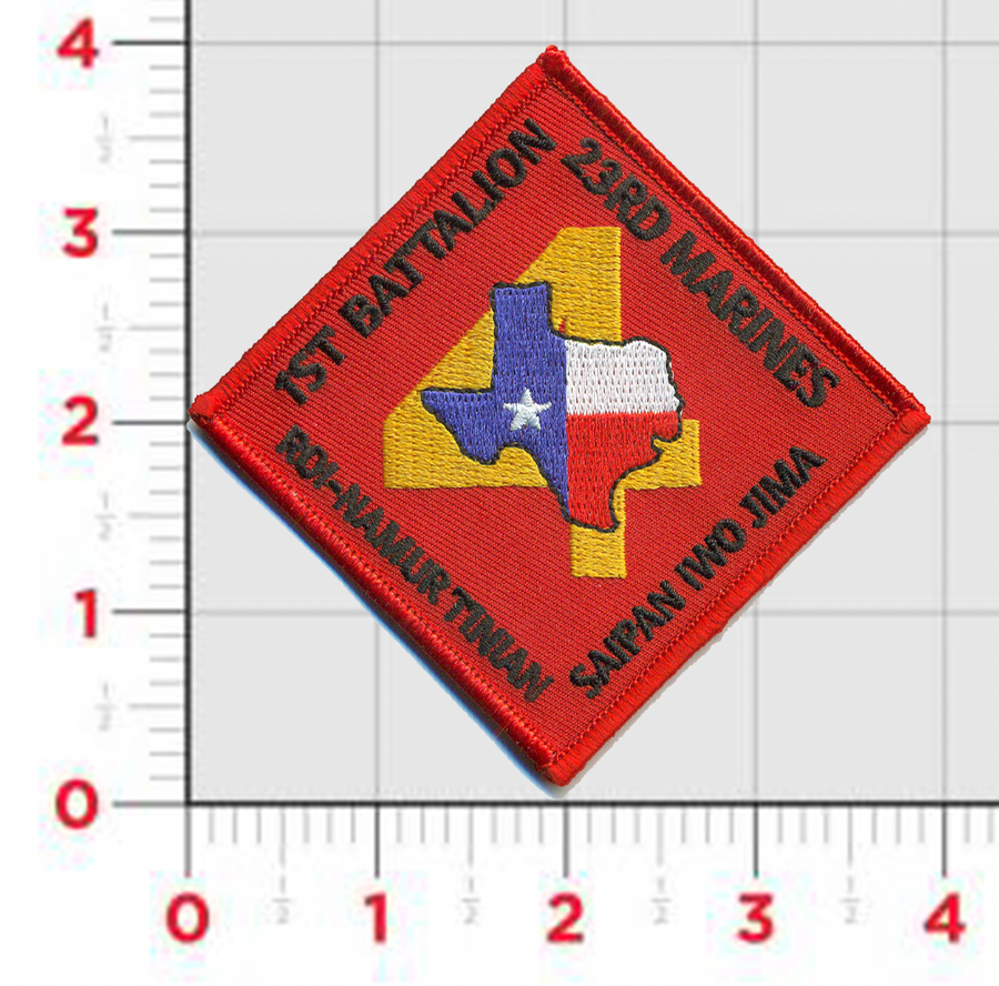 Officially Licensed USMC 1st Battalion 23rd Marines Patch