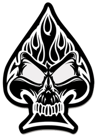 Official HMLA-267 El Fuego Skull Sticker