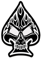 Official HMLA-267 El Fuego Skull Sticker