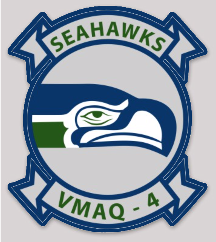 Officially Licensed USMC VMAQ-4 Seahawks Sticker