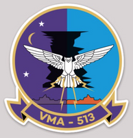 Officially Licensed USMC VMA-513 Flying Nightmares Sticker