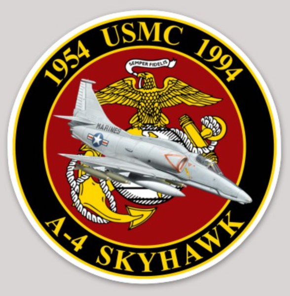 Officially Licensed USMC A-4 Skyhawk Commemorative Sticker