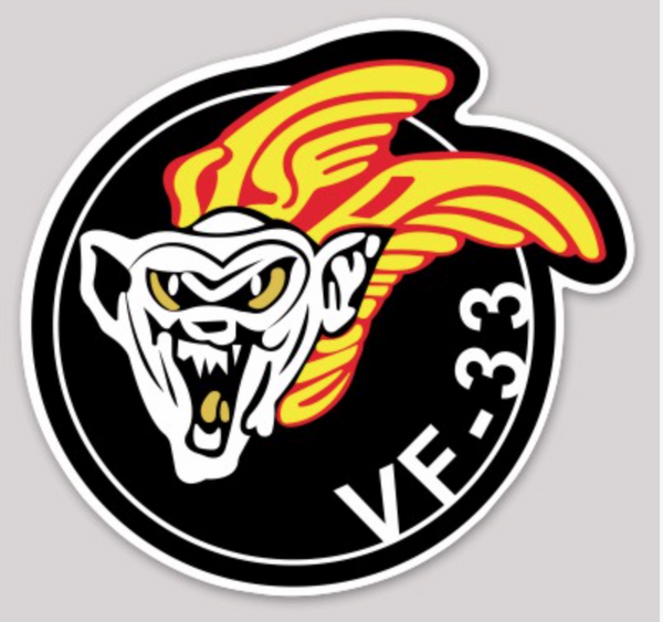 Officially Licensed US Navy VF-33 Tarsiers Sticker