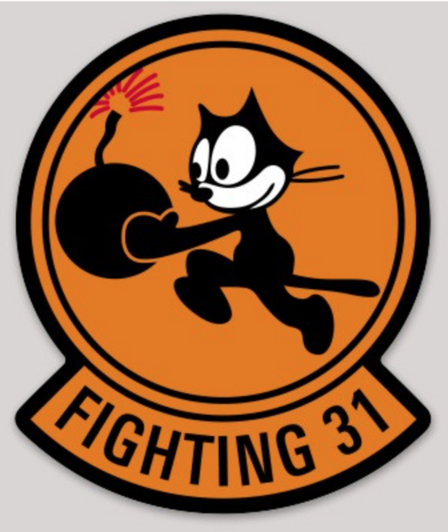 Officially Licensed US Navy VF-31 Tomcatters Sticker
