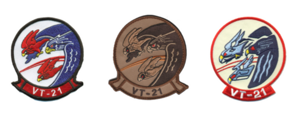 Officially Licensed US Navy VT-21 Redhawks Squadron Patches