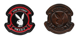 Officially Licensed USMC VMAQ-2 Playboys Leather Patch