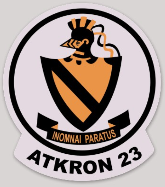 Officially Licensed US Navy VA-23 Black Knights Stickers