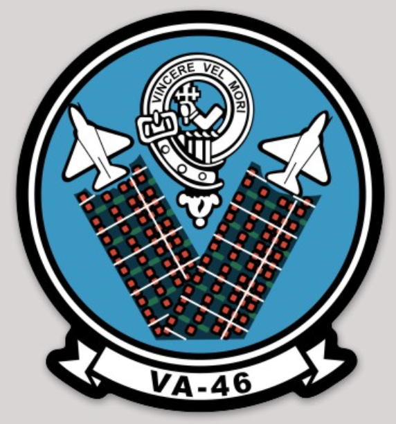Officially Licensed US Navy VA-46 Clansmen Sticker