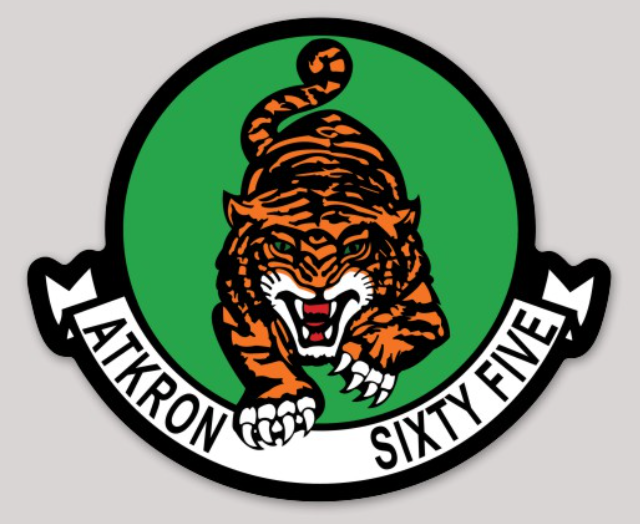 Officially Licensed US Navy VA-65 Tigers Sticker