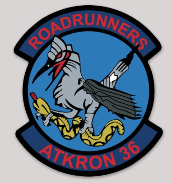 Officially Licensed US Navy VA-36 Roadrunners Sticker