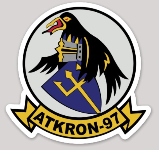 Officially Licensed US Navy VA-97 Warhawks Sticker