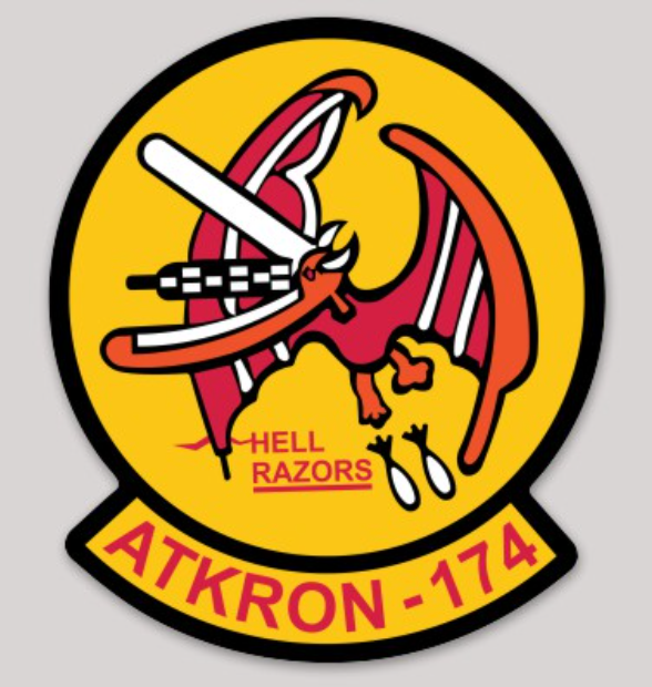 Officially Licensed US Navy VA-174 Hell Razors Sticker