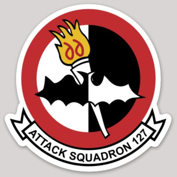 Officially Licensed US Navy VA-127 Batmen Sticker