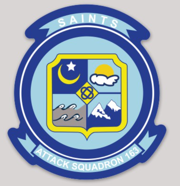 Officially Licensed Navy VA-163 Saints Sticker