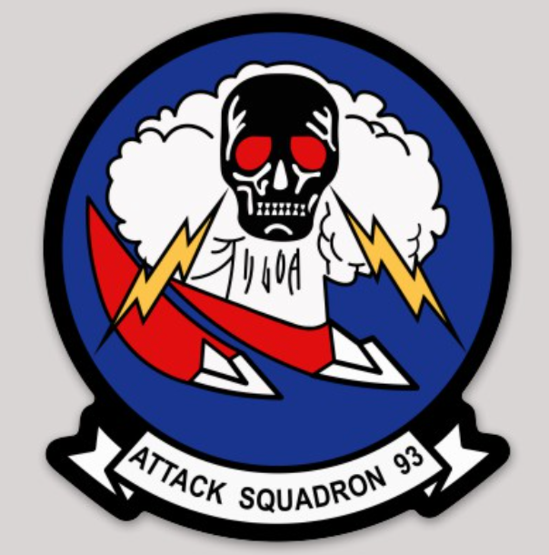 Officially Licensed Navy VA-93 Blue Blazers Sticker