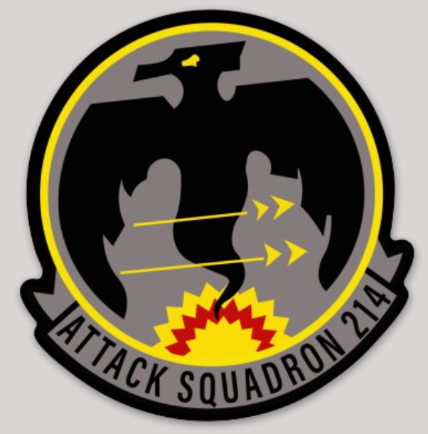Officially Licensed Navy VA-214 Volunteers Sticker