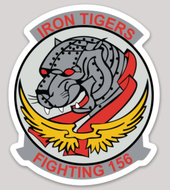 Officially Licensed US Navy VA-156 Iron Tigers Sticker
