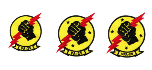 Officially Licensed US Navy VA/VFA-25 Fist of the Fleet Patches