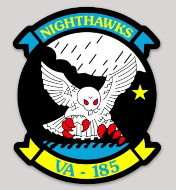 Officially Licensed US Navy VA-185 Nighthawks Sticker