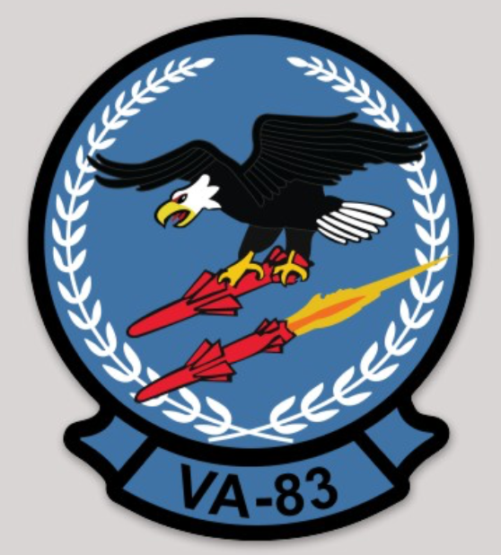 Officially Licensed US Navy VA-83 Rampagers Sticker