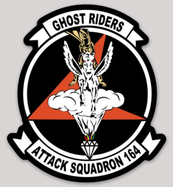Officially Licensed US Navy VA-164 Ghost Riders Sticker