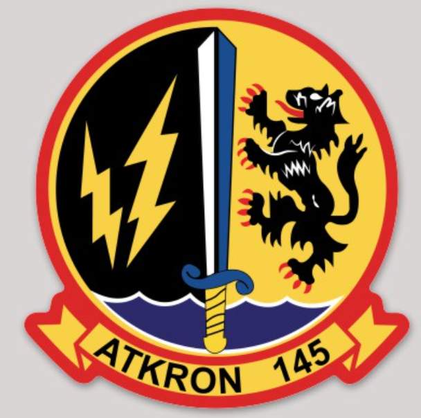 Officially Licensed US Navy VA-145 Swordsmen Sticker