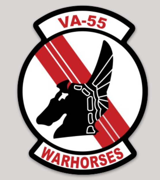 Officially Licensed US Navy VA-55 Warhorses Sticker