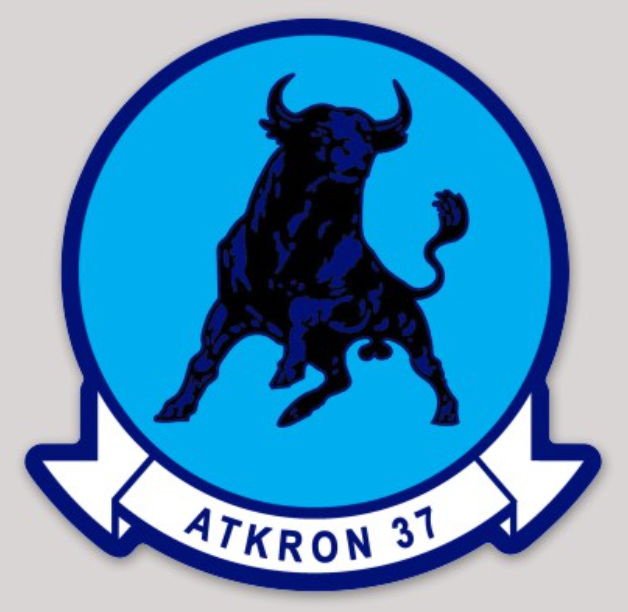 Officially Licensed US Navy VA-37 Bulls Sticker