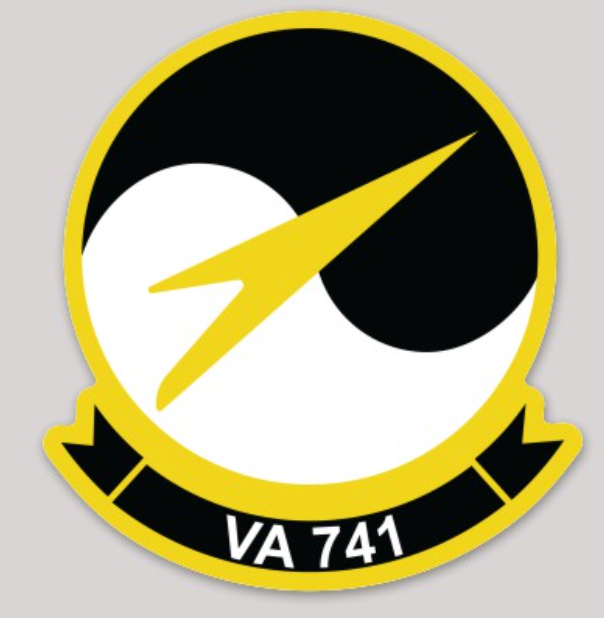 Officially Licensed US Navy VA-741 Sticker