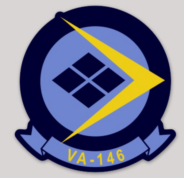 Officially Licensed US Navy VA-146 Blue Diamonds Sticker
