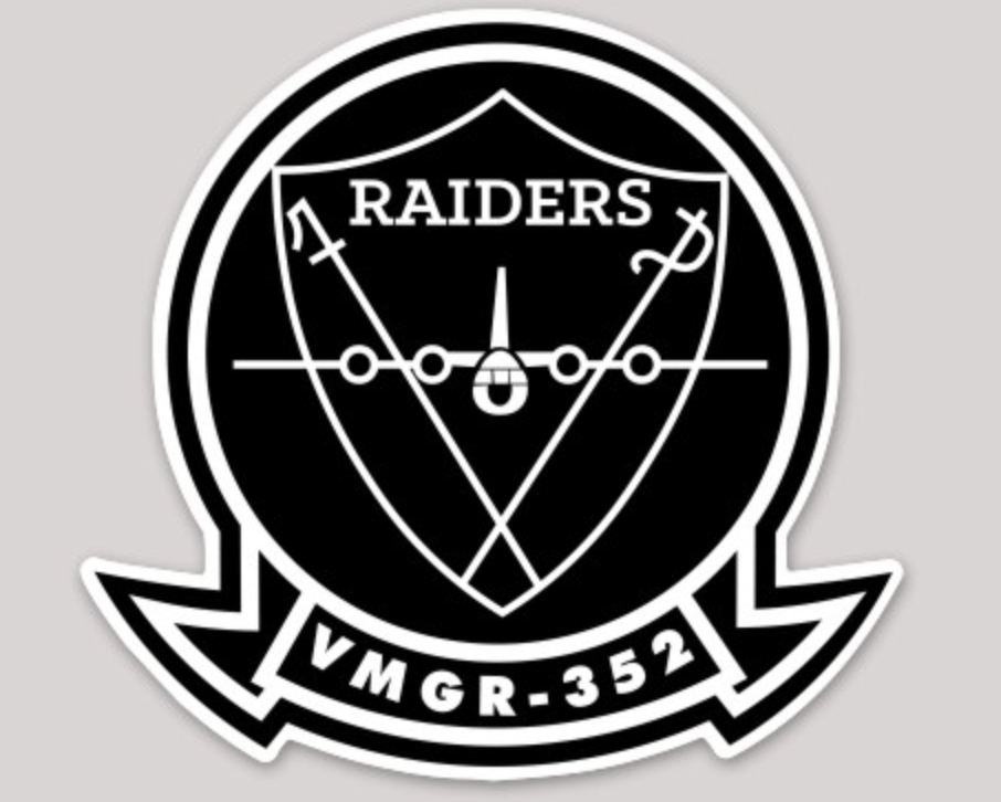 Officially Licensed USMC VMGR-352 Raiders Legacy Sticker