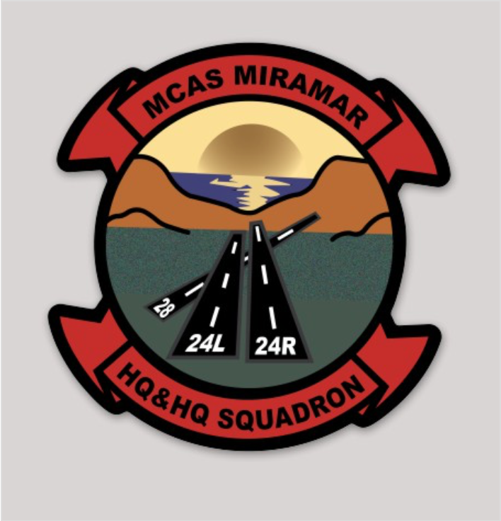 Officially Licensed MCAS Miramar HQ&HQ Squadron Sticker (Miramar)